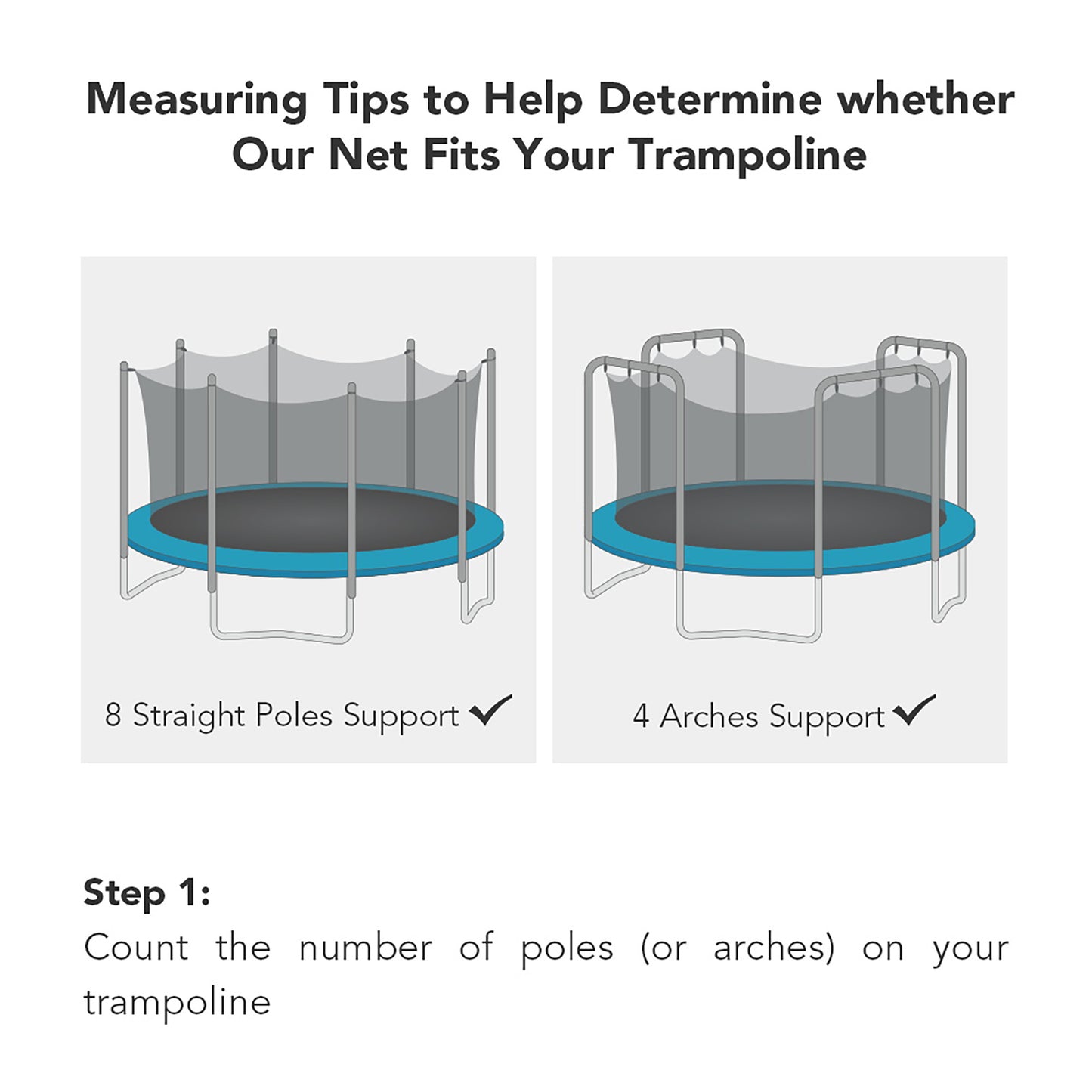 Safe Net for 15ft 8 Pole Trampline